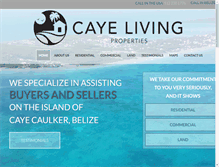 Tablet Screenshot of cayecaulkerproperties.com